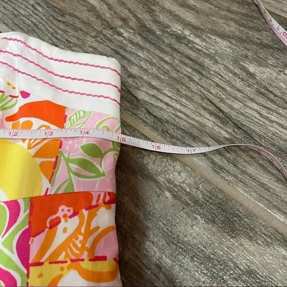 Lilly Pulitzer Happiest Hour print Strapless shift dress floral  Women’s size 4 - Picture 5 of 10